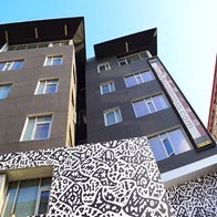 a mural on the side of a building