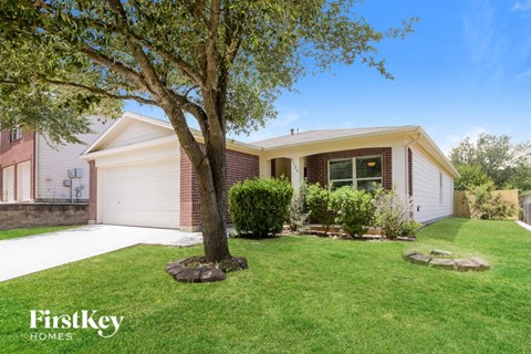 a home with a lawn and a tree in front of it