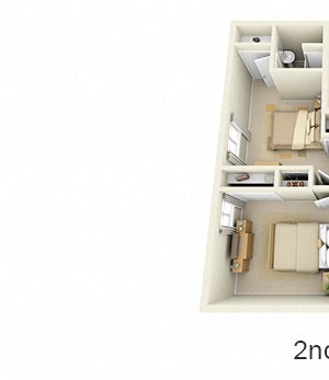 3D Norfolk 3D Norfolk 3 bedroom townhome. 1st floor kitchen, dining, laundry, half bath, living room. 2nd floor bedrooms 1 shared full bath. 1 full master bath with shower. Large closets.