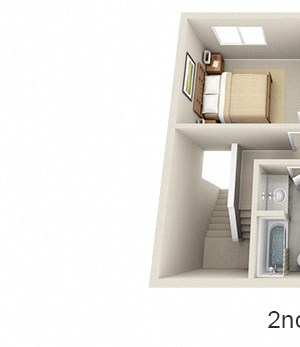 3D Wintergreen Townhome 3D Wintergreen 2 bedroom townhome apartment. 1st floor kitchen-dining-living-half bath. 2nd floor bedrooms 1 shared bath. large closets. in-unit laundry
