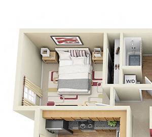 3D Willowbrook 3D Willowbrook 2 bedroom 2nd story apartment. L-shaped eat-in kitchen with bartop open to living. 2 full baths. in-unit laundry. patio/balcony.