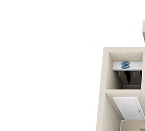 Abbington 3D. 1 bedroom apartment. Kitchen with bartop open to living/dinning rooms. 1 full bathroom. Walk-in closet. Patio/balcony. Extra storage closet.