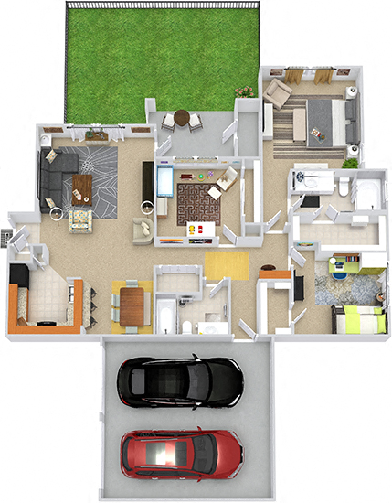 Currituck with Garage and Fenced-in Yard. 3 bedrooms. Kitchen with bartop open to living/dinning rooms. 2 full bathrooms. Walk-in closets. Patio open to yard.