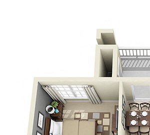 Fairview. 1 bedroom apartment. Kitchen with bartop open to living/dinning rooms. 1 full bathroom. Walk-in closet. Patio/balcony.