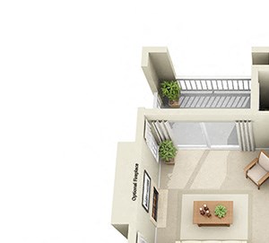 Norwood 3D. 2 bedroom apartment with fireplace. Kitchen with island open to living/dinning rooms. 2 full bathrooms, double vanity in master. Walk-in closets. Patio/balcony.