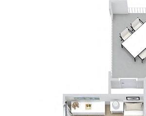 weatherfield 3D. 3 bedroom apartment. Kitchen with bartop open to living/dinning rooms. 2 full bathrooms, double vanity in master. Walk-in closets. Patio/balcony.