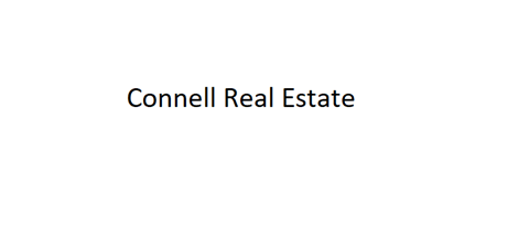A white background with the words "Connell Real Estate" written in black.