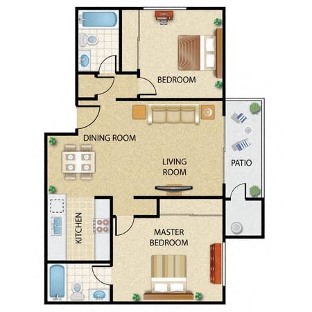 2bed 2bath