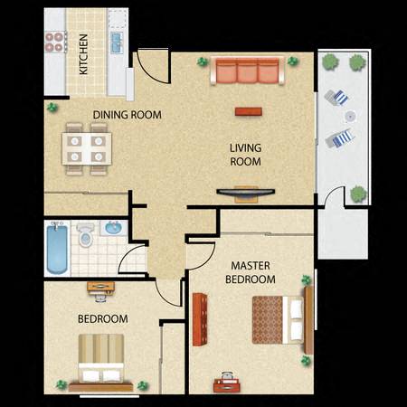2bed 1bath