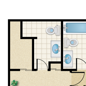 2 Bed 2 Bath (2x2vi-a)