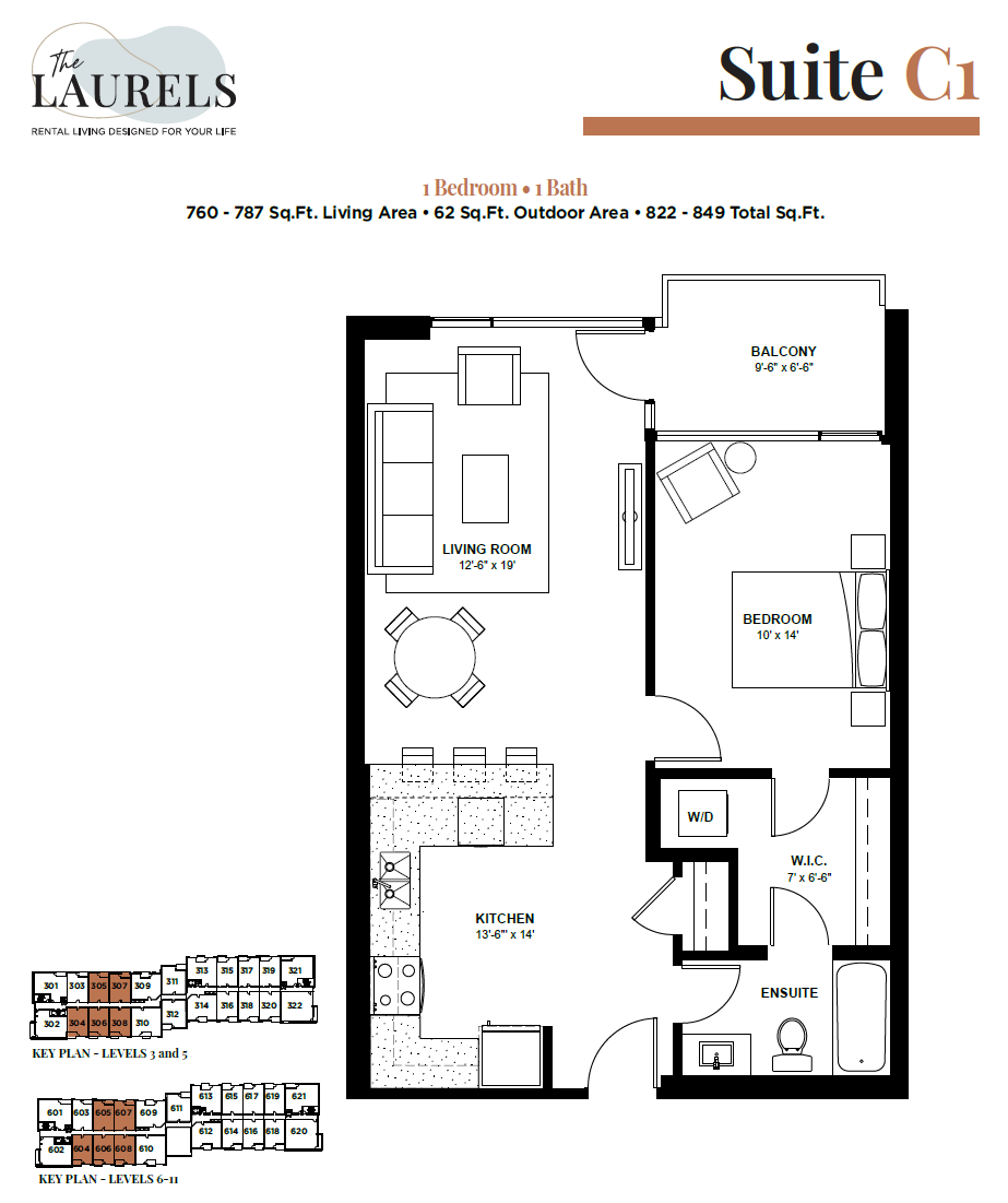 460 Columbia Street W 1-2 Beds Apartment, Condo, Townhouse for Rent - Photo Gallery 12