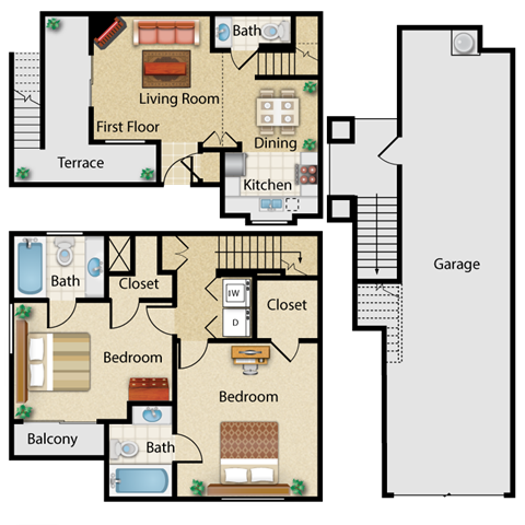 17621 W. PAULINE CT. 2-3 Beds Apartment, Townhouse for Rent - Photo Gallery 7