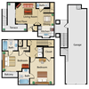 Two Bedroom-Townhouse-Two and One Half Bath