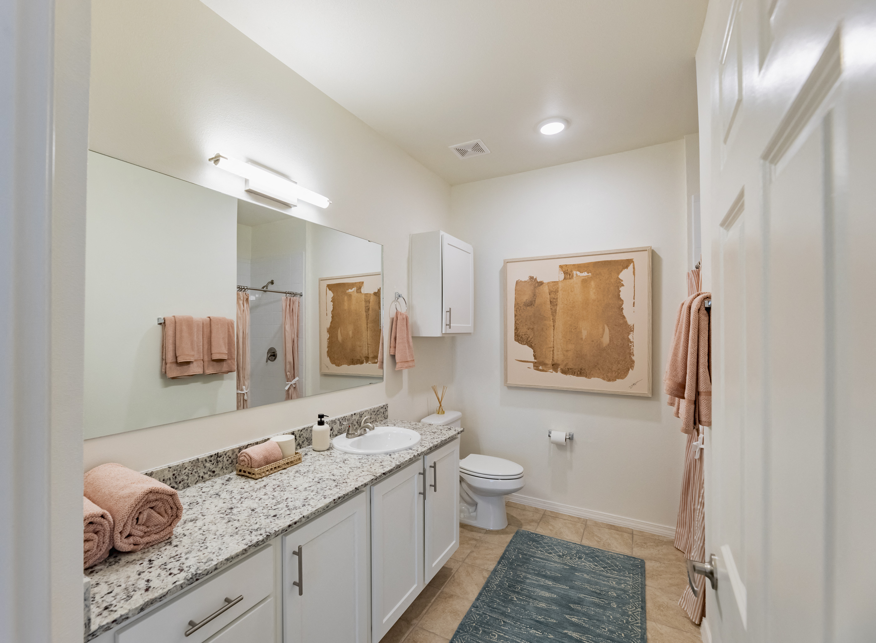a bathroom with a toilet and a sink and a mirror