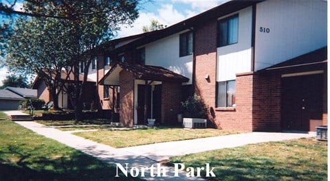 a row of houses in the north park neighborhood