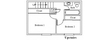 2 Bedrooms, 1 Bathroom