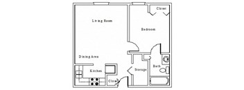 1 Bedroom, 1 Bathroom