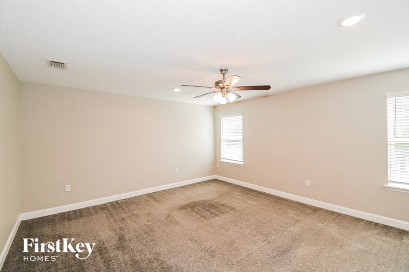 the living room is clean and ready to use