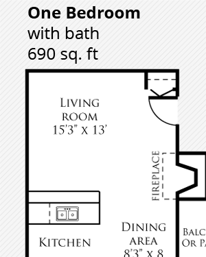 One Bedroom 1 Bedroom