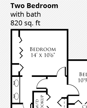 Two bedroom 2 Bedroom