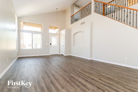 the living room is clean and ready for guests to use