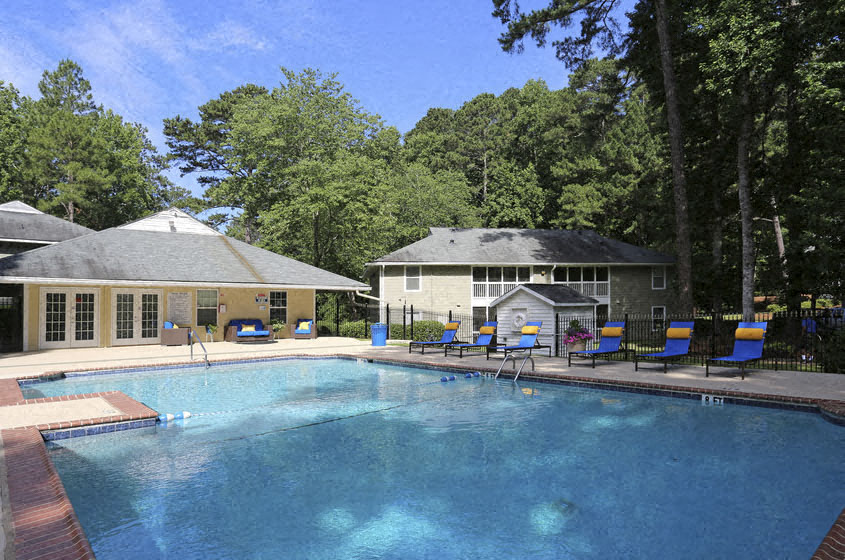 Pool and pool deck at Riverstone at Powers Ferry