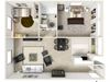 2 Bed 1 Bath The Chestnut Floor Plan 2 Bed 1 Bath The Chestnut Floor Plan at Coach House, Chelmsford, MA