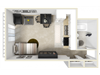 Bed 1 Bath The Oak Floor Plan Bed 1 Bath The Oak Floor Plan at Coach House, Chelmsford, 01824