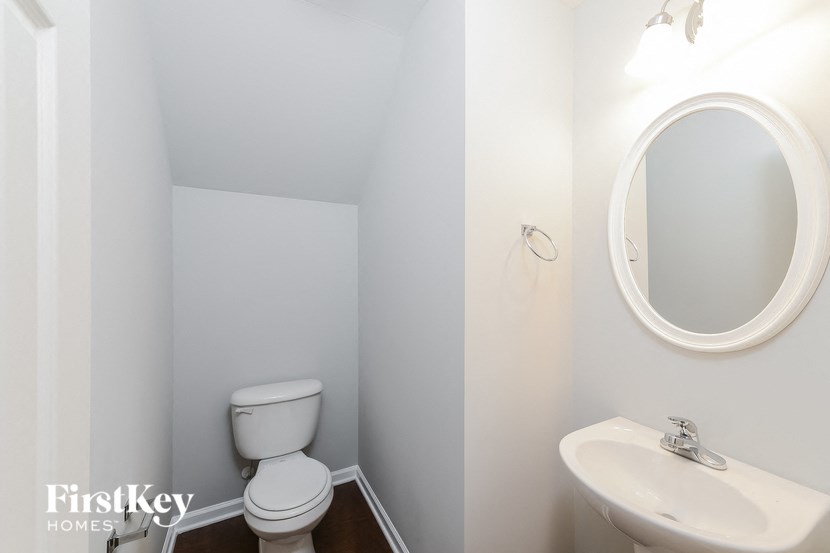a small bathroom with a toilet and a sink
