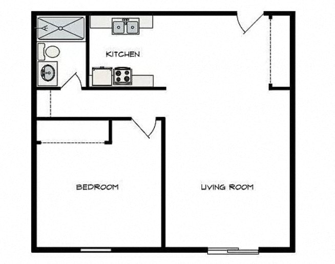 1 Bedroom 1 Bathroom