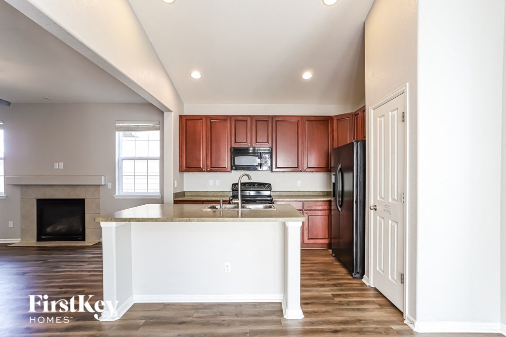 the kitchen is clean and ready for us to use