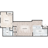 1-bedroom apartment at The Dutton Apartments in Murfreesboro