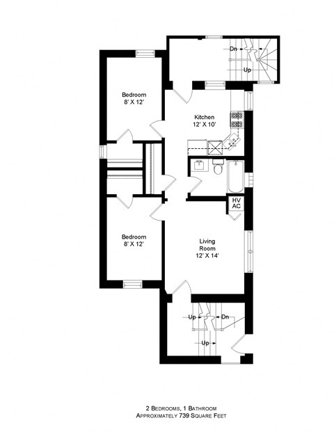 a floor plan of a house with a garage and a staircase