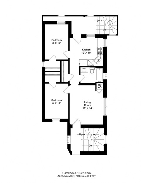 a floor plan of a residence with an open floor plan with a bedroom and bathroom