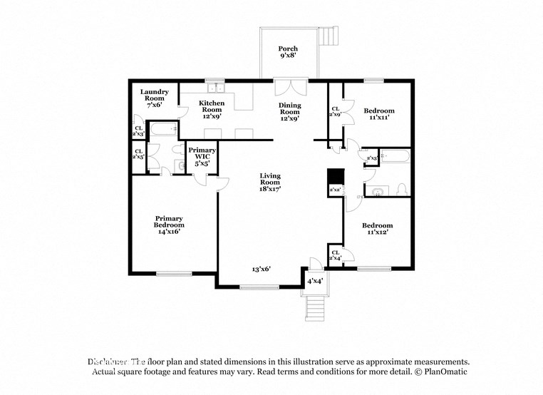 this floor plan is an approximation of our floor plan