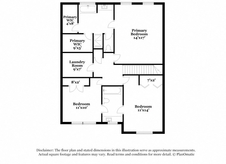 this is the floor plan for the 2100 sq ft home