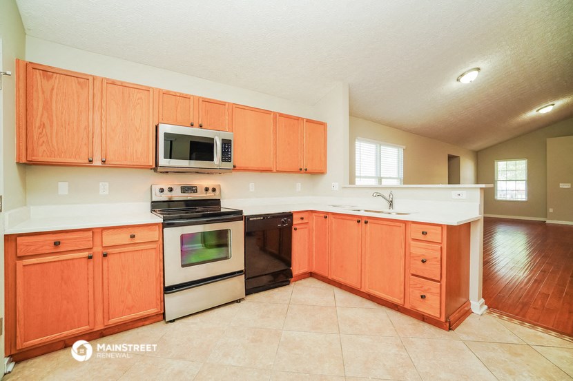 the kitchen is clean and ready for us to use