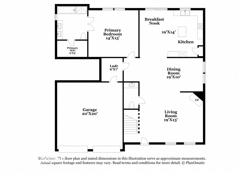 a floor plan of a house with a bedroom and a living room