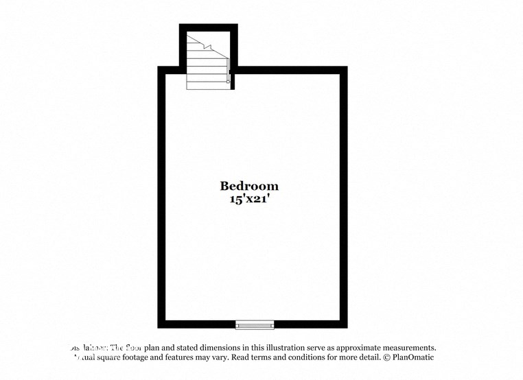 a floor plan of a house with a loft
