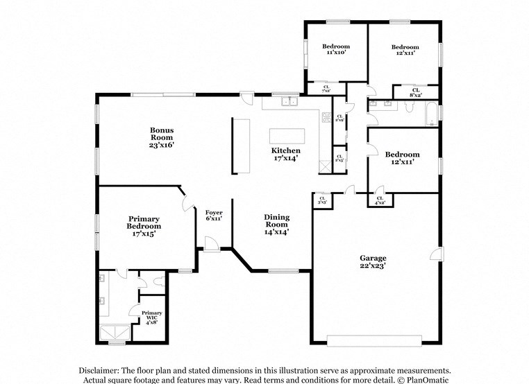 a floor plan of a house with different floors