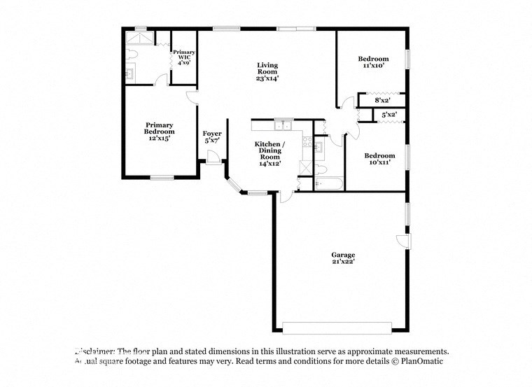 the plan of the floor plan and stated dimensions in this information