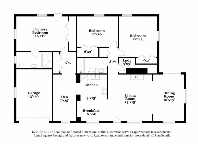 this floor plan is an approximation and may not include all the features