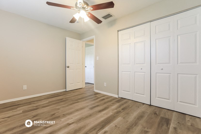 the living room of our two bedroom apartment atrium at our community center