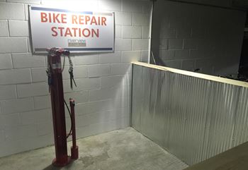 Self-service bike repair station