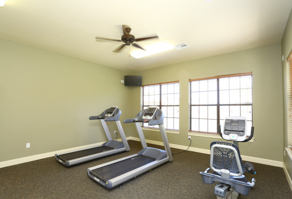 our fitness center has state of the art equipment including treadmills and a treadmill