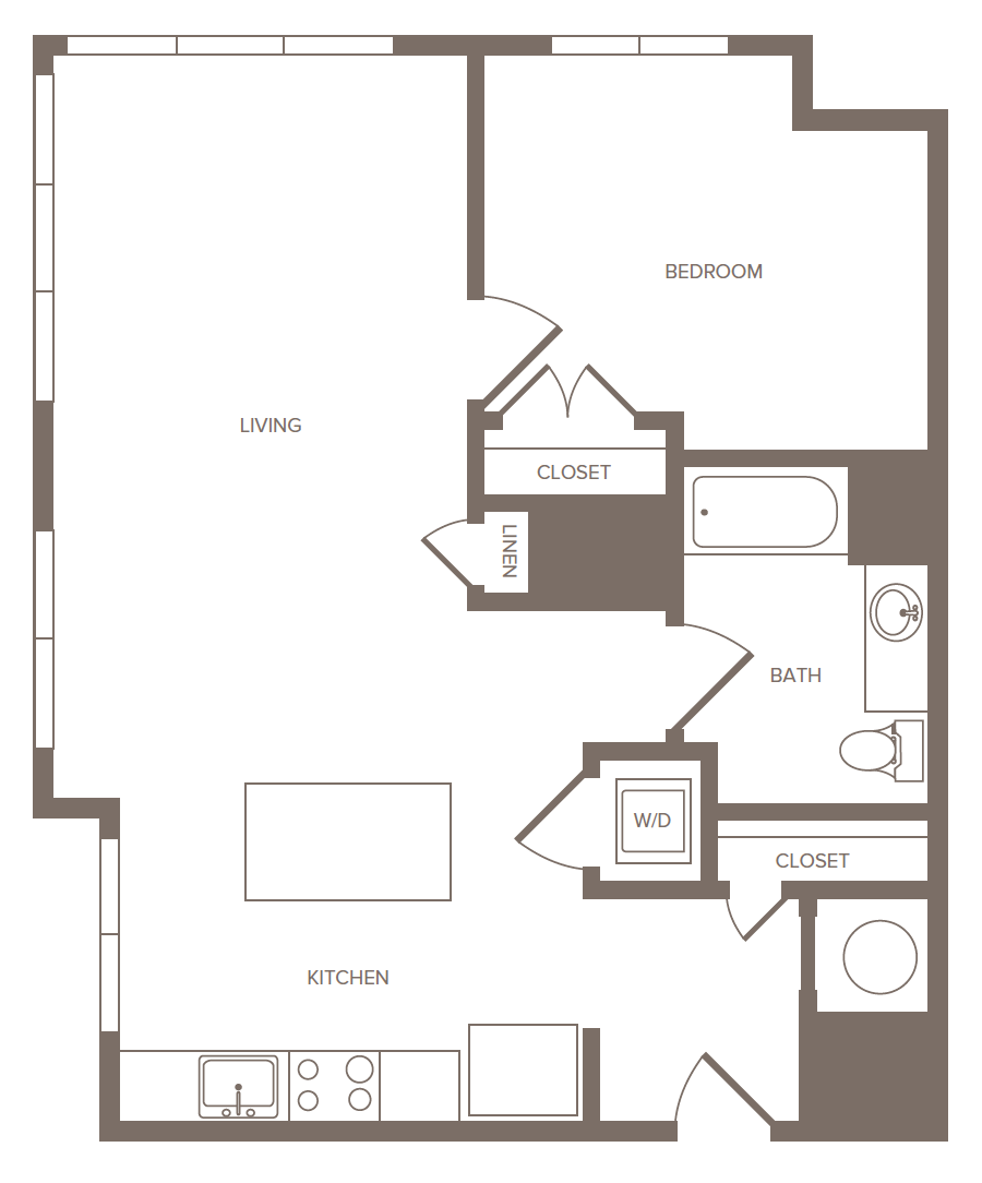 1 Bed/1 Bath-I