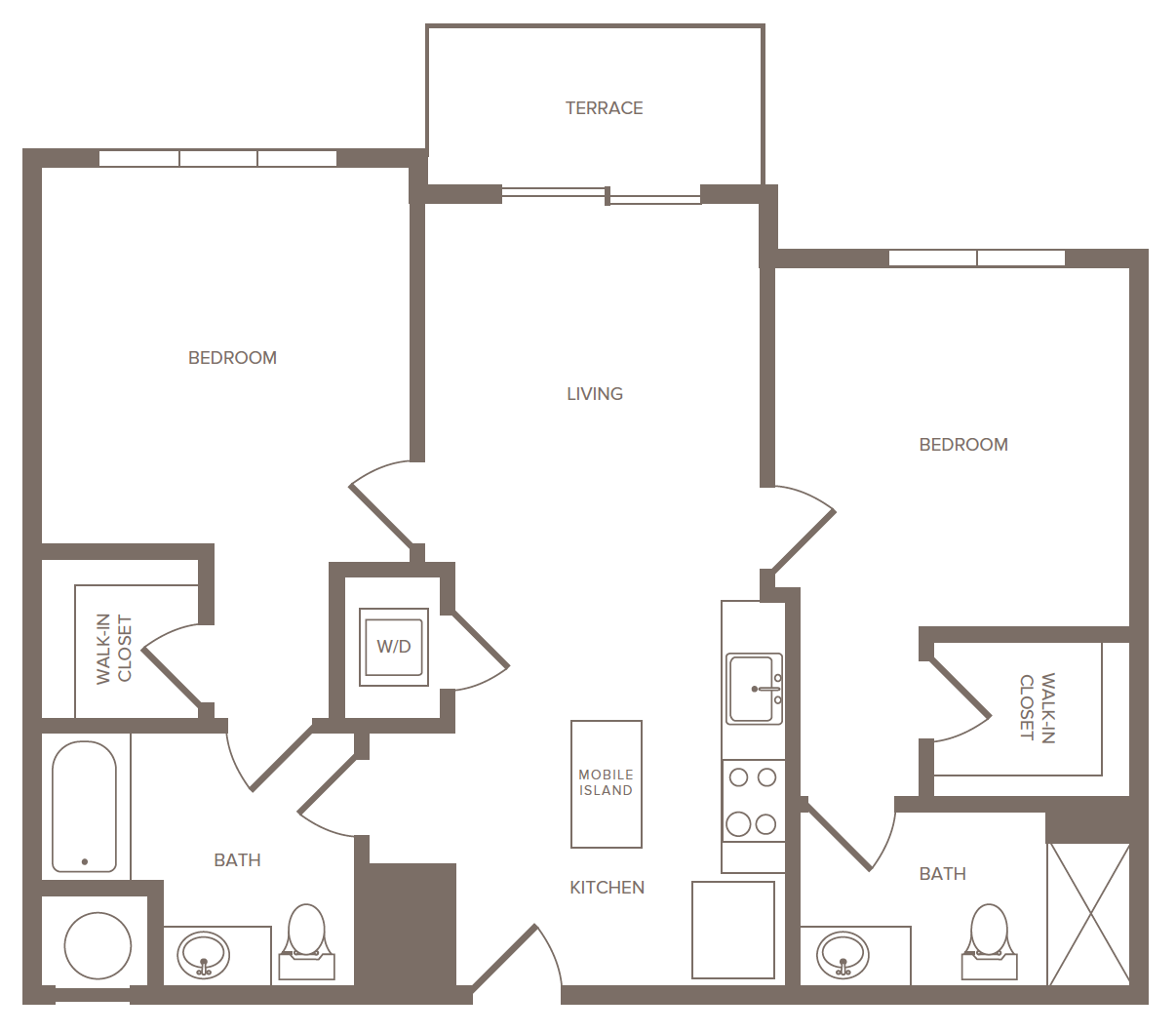 2 Bed/2 Bath-B
