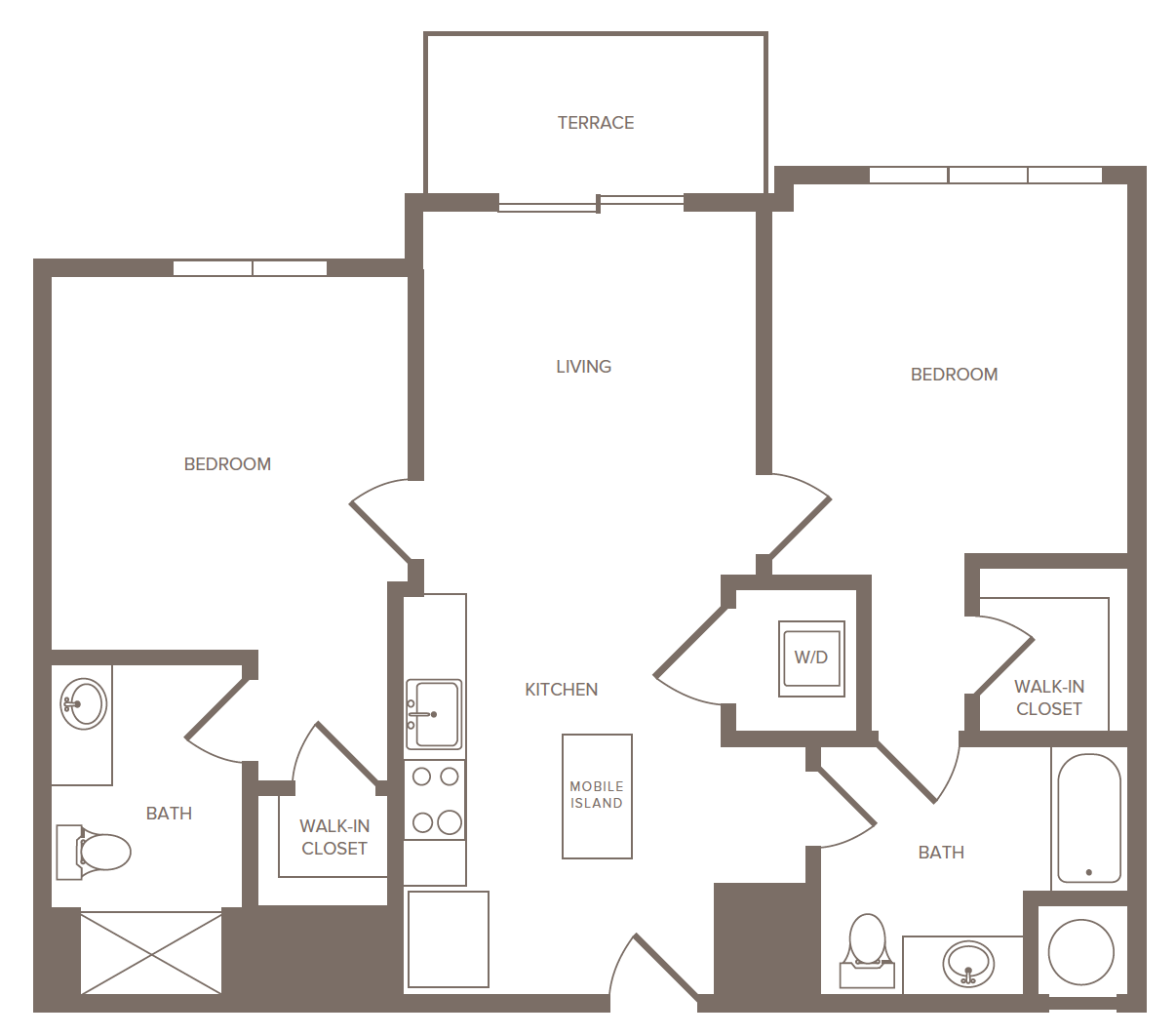 2 Bed/2 Bath-C