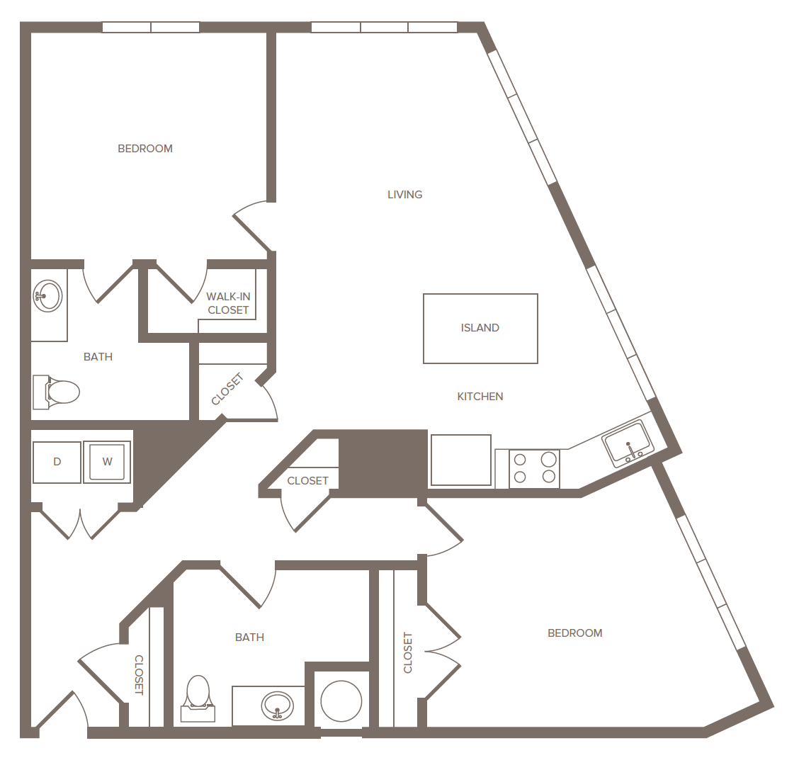 2 Bed/2 Bath-N