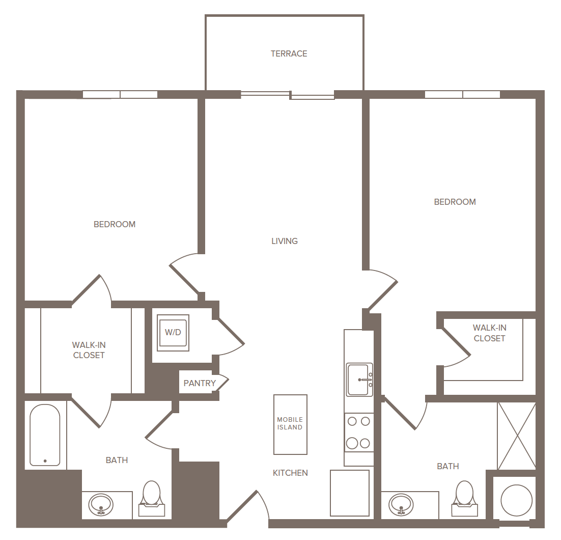 2 Bed/2 Bath-G